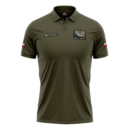 WOJSKOWA KOSZULKA POLO Z RZEPAMI