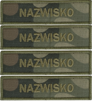 Nazwisko na mundur RZEP wz2010 us22 4 sztuki