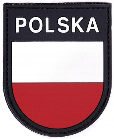 Naszywka 3D Polska PVC z rzepem