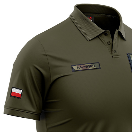 WOJSKOWA KOSZULKA POLO Z RZEPAMI