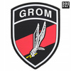 Naszywka GROM pvc gumowa z rzepem