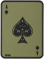 NASZYWKA AS PIK ACE OF SPADES Z RZEPEM