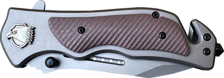 Nóż ratowniczy KANDAR porządny z orłem