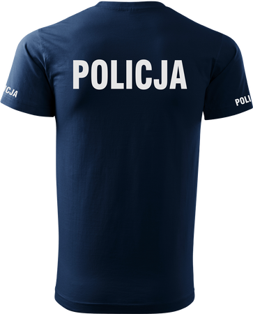 Policja odblaskowa Granatowa bawełniana