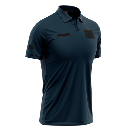 WOJSKOWA KOSZULKA POLO Z RZEPAMI - MARYNARKA WOJENNA