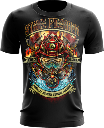 Straż Pożarna Pierwszy Wchodzi Ostatni Wychodzi Bawełniana