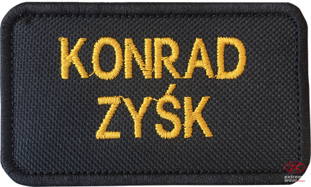 Naszywka imiennik strażacki złoty