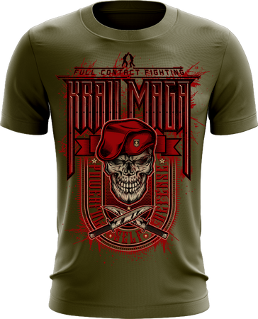 Krav Maga Skull koszulka