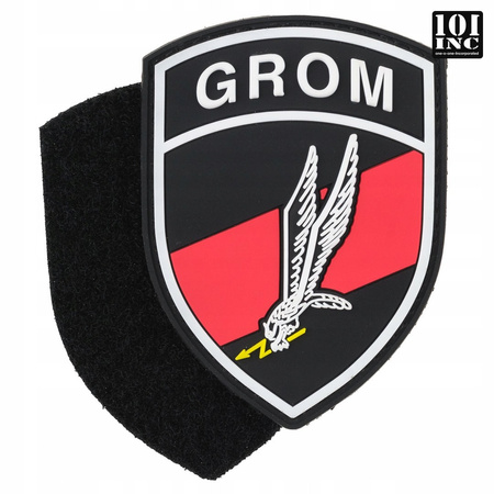 Naszywka GROM pvc gumowa z rzepem