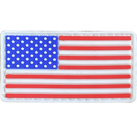 Naszywka Flaga USA pvc gumowa z rzepem