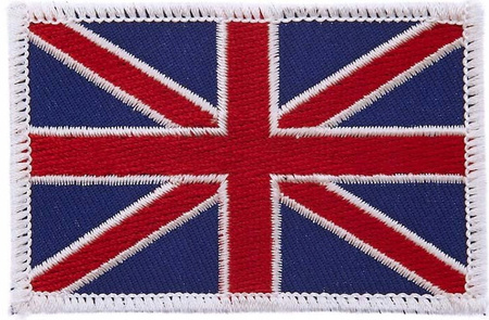 Flaga Wielka Brytania Naszywka 50x77mm