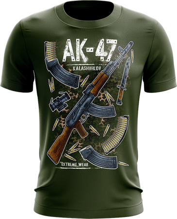 AK-47 Kalashnikov koszulka bawełniana