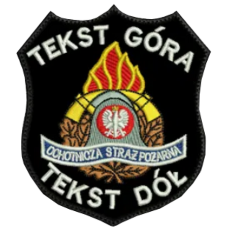 Naszywka OSP + nazwa miejscowości