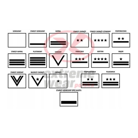 Koszulka wojskowa bawełniana + STOPIEŃ NAZWISKO