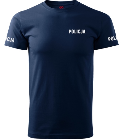 Policja odblaskowa Granatowa bawełniana