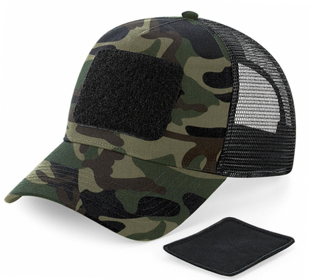 Czapka z daszkiem moro + naszywka