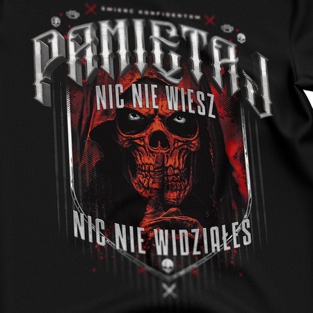 ULICZNY T-SHIRT SKULL RED