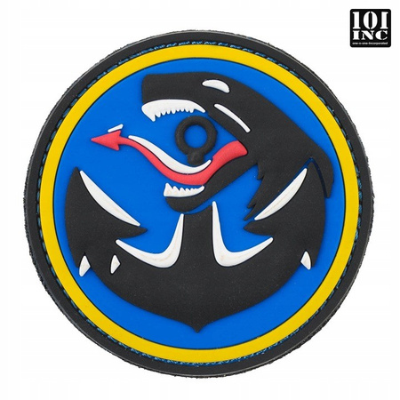 Naszywka FORMOZA pvc gumowa NIEBIESKA z rzepem