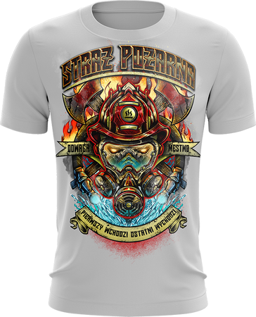 Straż Pożarna Pierwszy Wchodzi Ostatni Wychodzi Termoaktywna