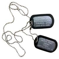 Nieśmiertelnik US ARMY Dog Tag z wybiciem