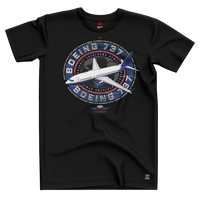 KOSZULKA LOTNICZA BOEING 737 Vintage