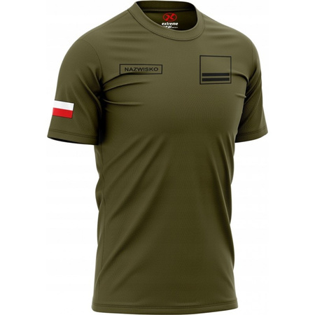 Koszulka wojskowa bawełniana + STOPIEŃ NAZWISKO
