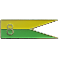 Proporczyk na beret 8 Koszaliński Pułk Przeciwlotniczy