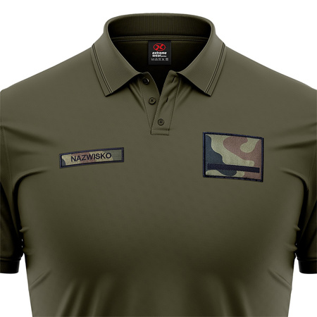 WOJSKOWA KOSZULKA POLO Z RZEPAMI
