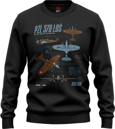 BLUZA BEZ KAPTURA PZL 37B ŁOŚ Tech