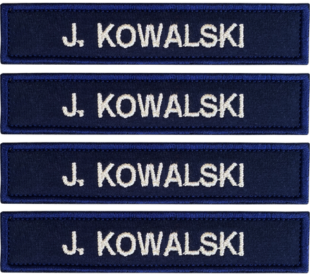 IMIENNIK NASZYWKA POLICJA Z NAZWISKIEM 4 sztuki