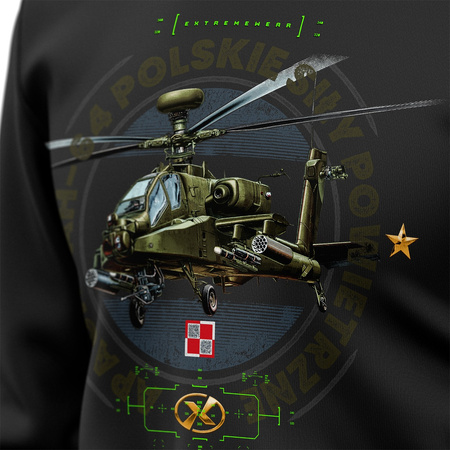 MILITARNA BLUZA BEZ KAPTURA APACHE AH-64 CIRCLE