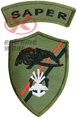 Naszywka SAPER PLUTON SAPERSKI