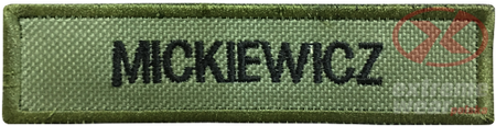 Naszywka Imiennik Patch Khaki KO