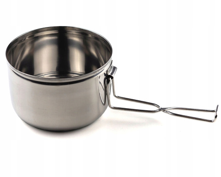 MENAŻKA HARCERSKA TURYSTYCZNA OBIADOWA STALOWA MOROWO HARCERZ 7 CZĘŚCIOWA