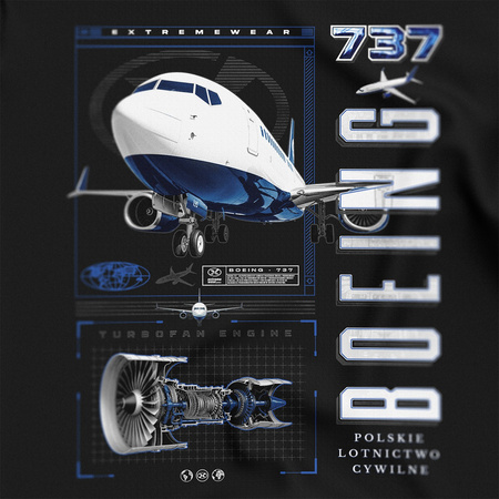 KOSZULKA LOTNICZA BOEING 737 Engine