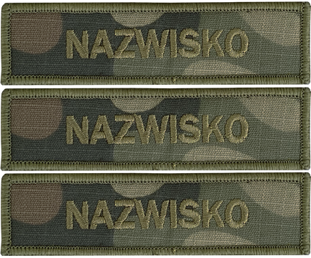 Nazwisko na mundur RZEP wz2010 us22 3 sztuki
