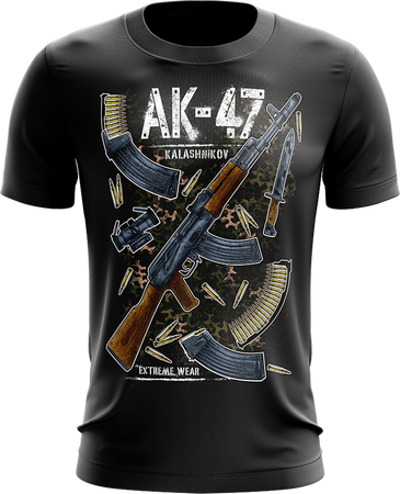 AK-47 Kalashnikov koszulka bawełniana