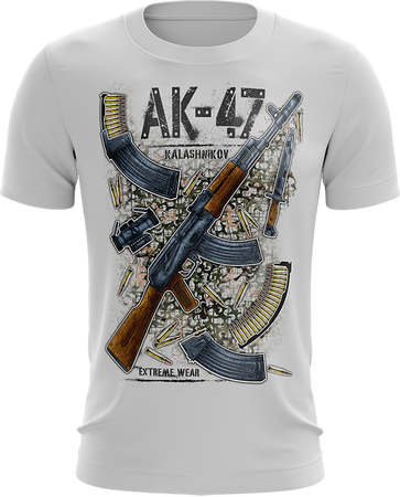 AK-47 Kalashnikov koszulka bawełniana