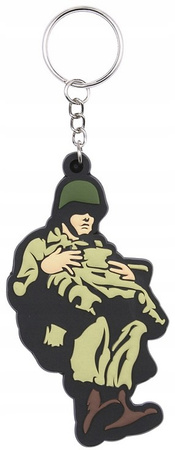 Skoczek Spadochronowy Brelok 3D PVC WWII