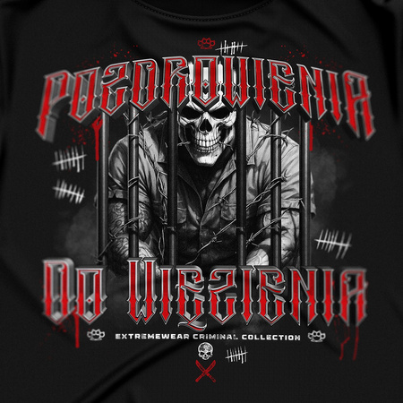 ULICZNY T-SHIRT SKULL WHITE