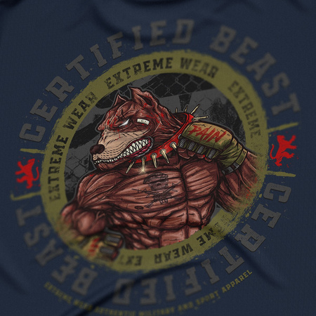 KOSZULKA MMA BEAST CIRCLE back