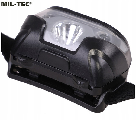 Latarka CZOŁÓWKA CREE XPE BIAŁE/CZERWONE 230lm MT