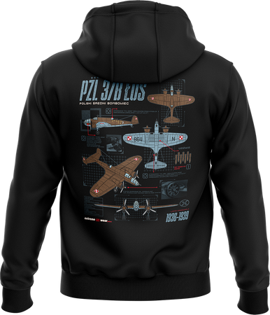 BLUZA Z KAPTUREM PZL 37B ŁOŚ Tech