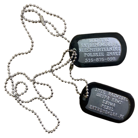 Nieśmiertelnik US ARMY Dog Tag z wybiciem