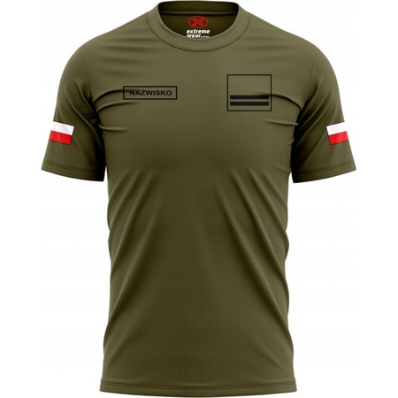 Koszulka wojskowa bawełniana + STOPIEŃ NAZWISKO
