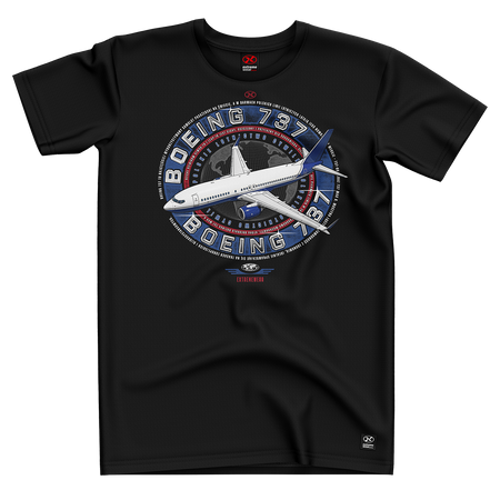 KOSZULKA LOTNICZA BOEING 737 Vintage