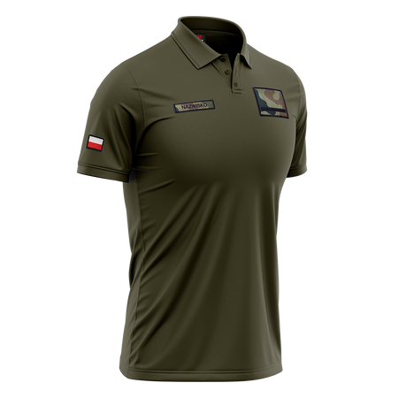 WOJSKOWA KOSZULKA POLO Z RZEPAMI