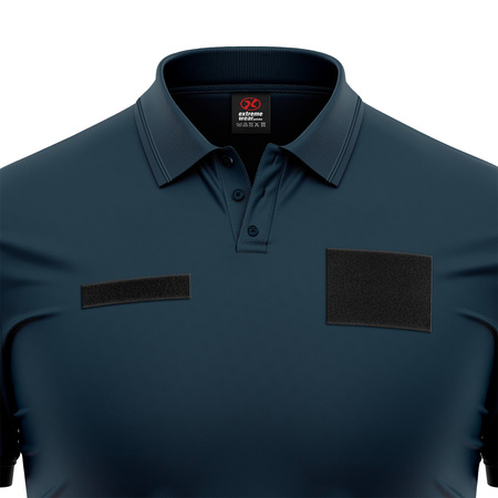 WOJSKOWA KOSZULKA POLO Z RZEPAMI - MARYNARKA WOJENNA