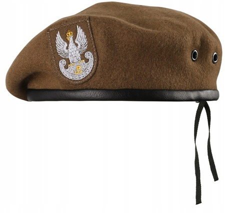 POLSKI BERET WOT WOJSKOWY WEŁNIANY TŁOCZONY