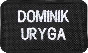 Naszywka imiennik strażacki biały OSP